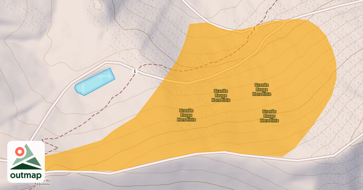 Map of Grande Rouge Hors Piste
