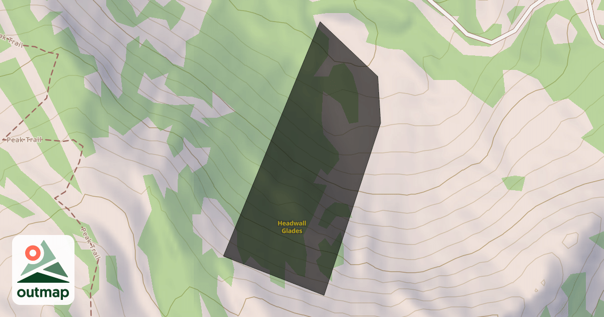 Map of Headwall Glades