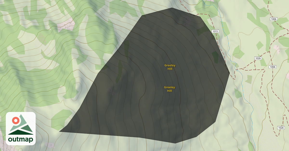 Map of Greeley Hill