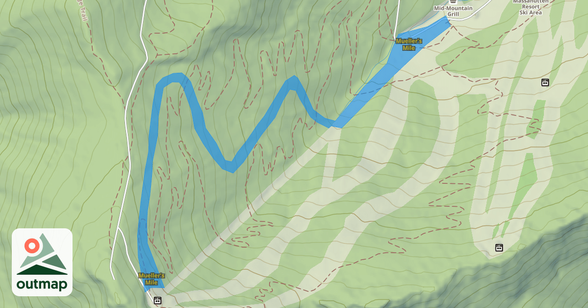 Map of Mueller's Mile