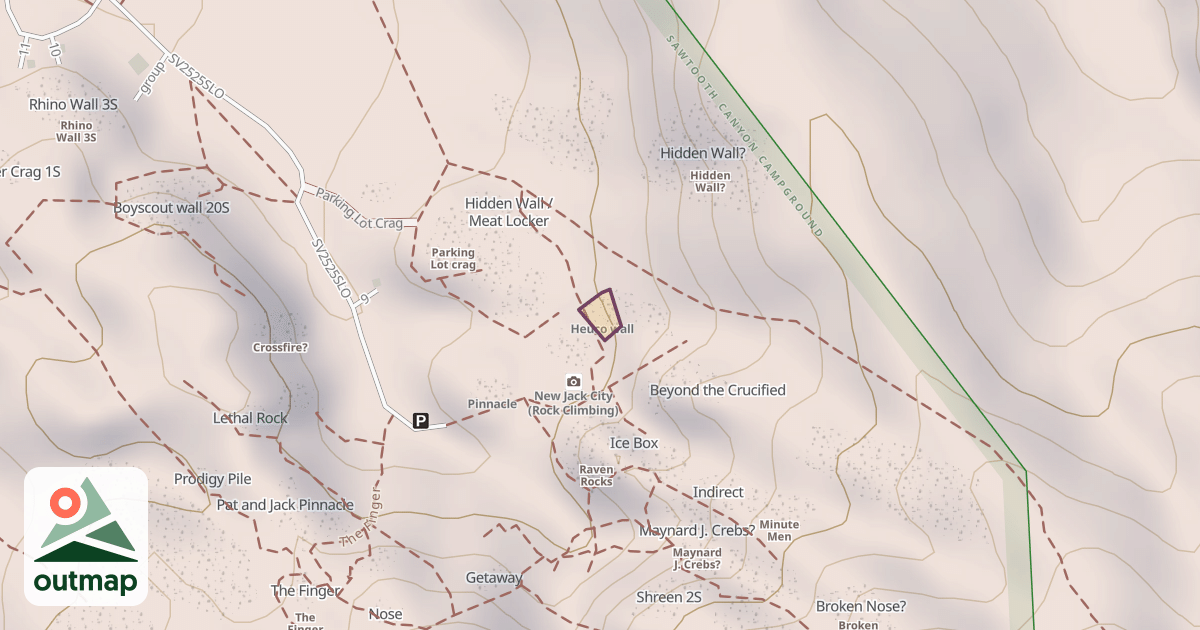 Map of Heuco wall