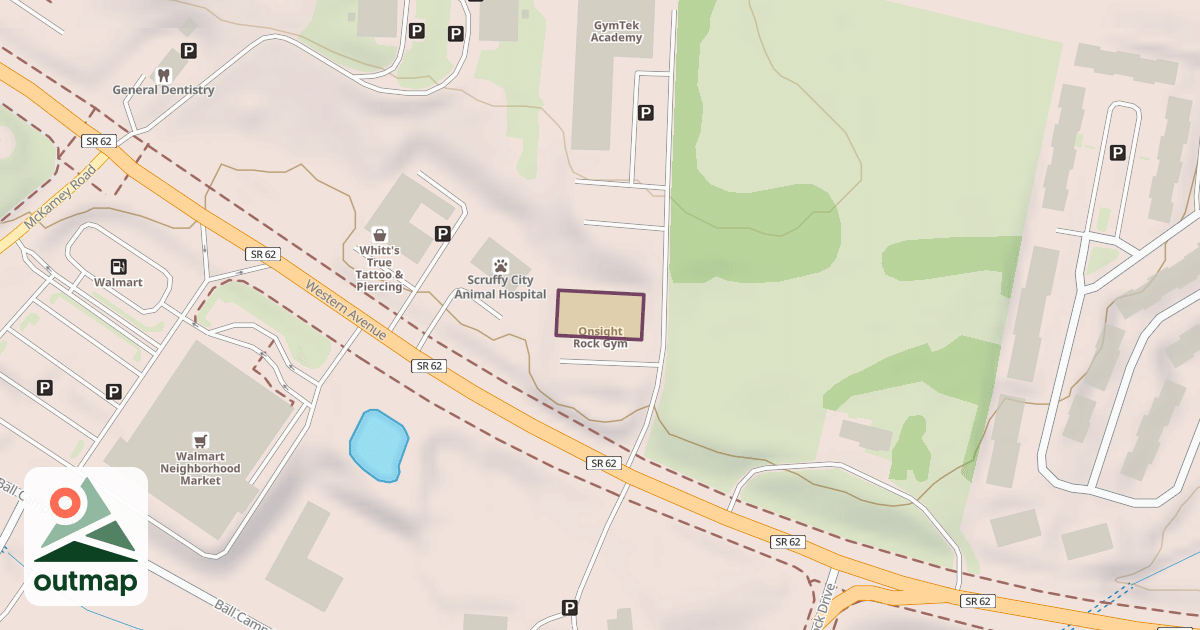 Map of Onsight Rock Gym