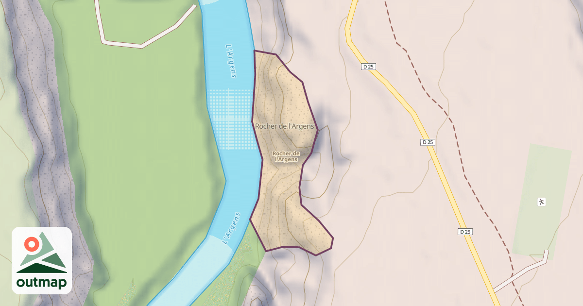 Map of Rocher de l'Argens