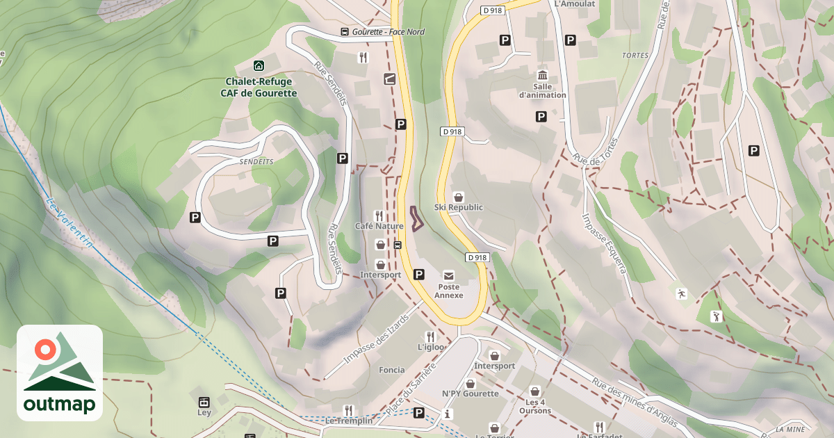 Map of Climbing Wall