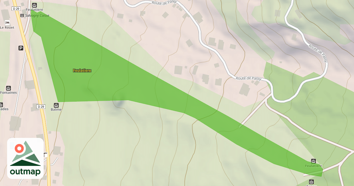 Map of Feulatiere