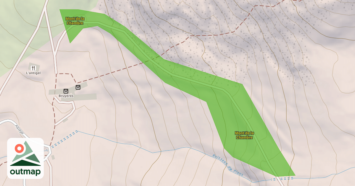 Map of Mont de la Chambre
