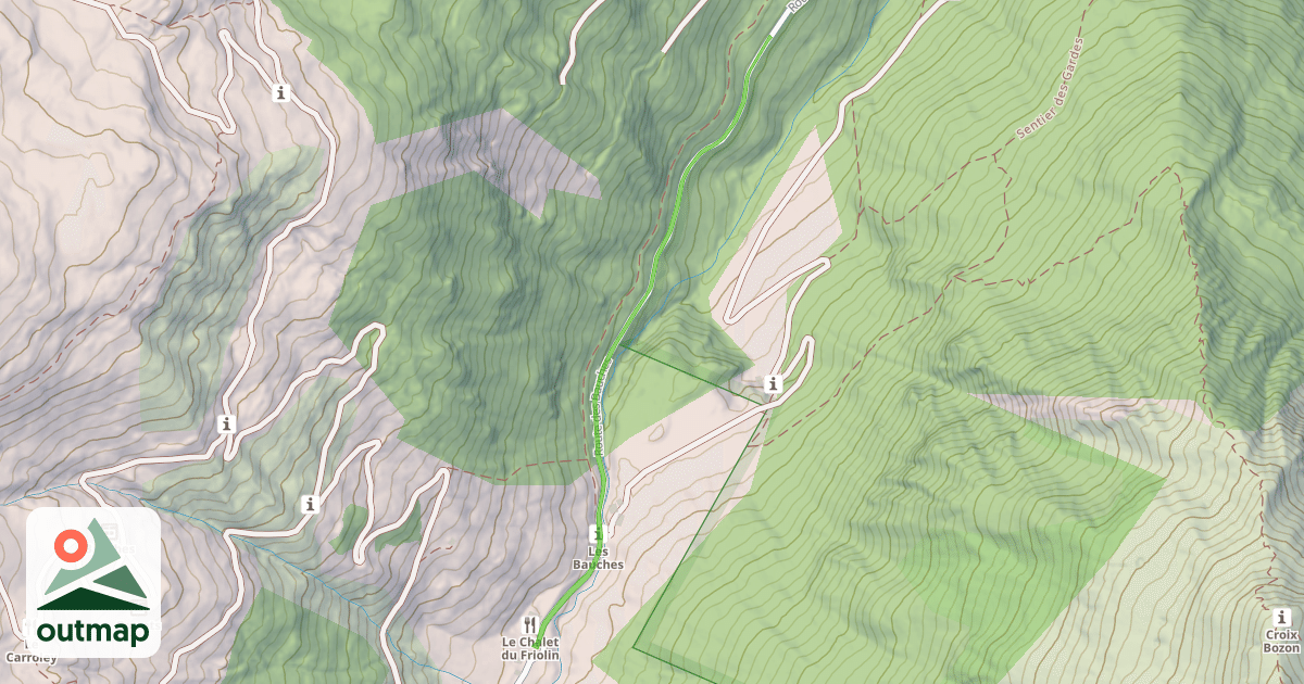 Map of Route des Bauches