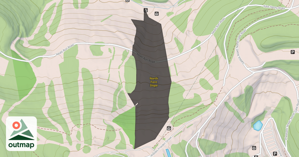 Map of North Face Slope