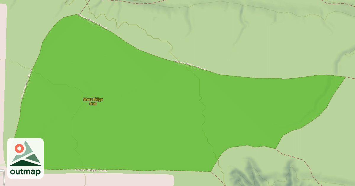 Map of West Ridge Trail