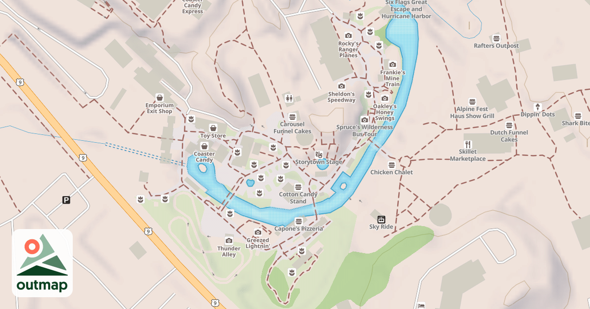 Map of Sky Ride