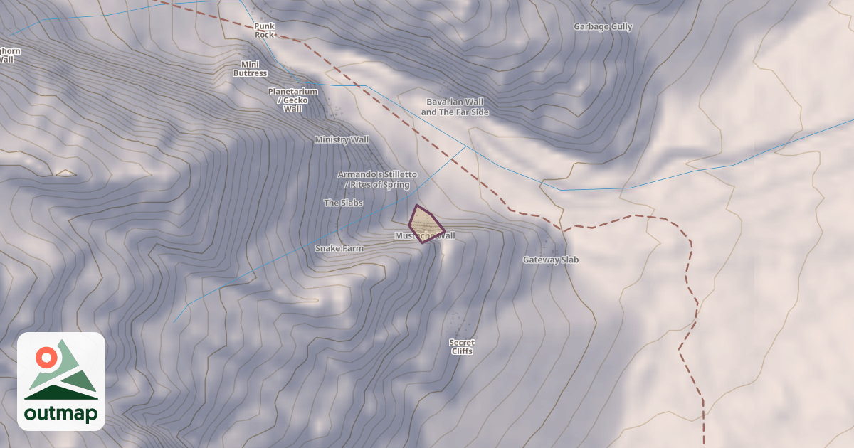 Map of Mustache Wall