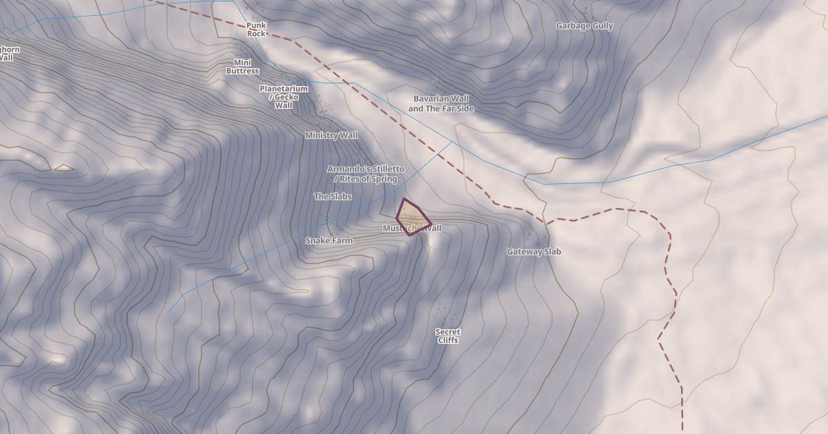 Map preview of Mustache Wall