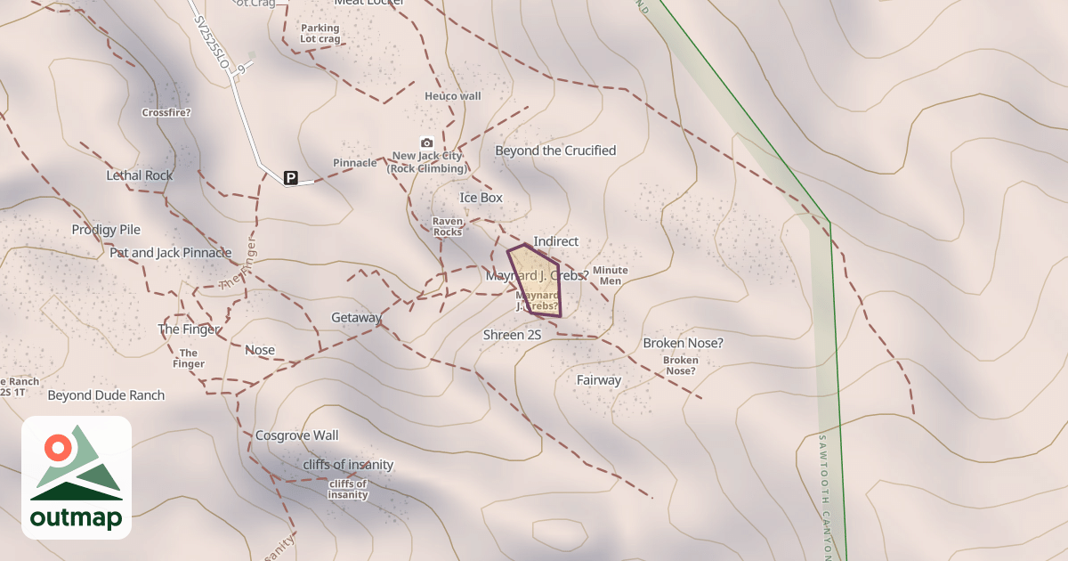 Map of Maynard J. Crebs?