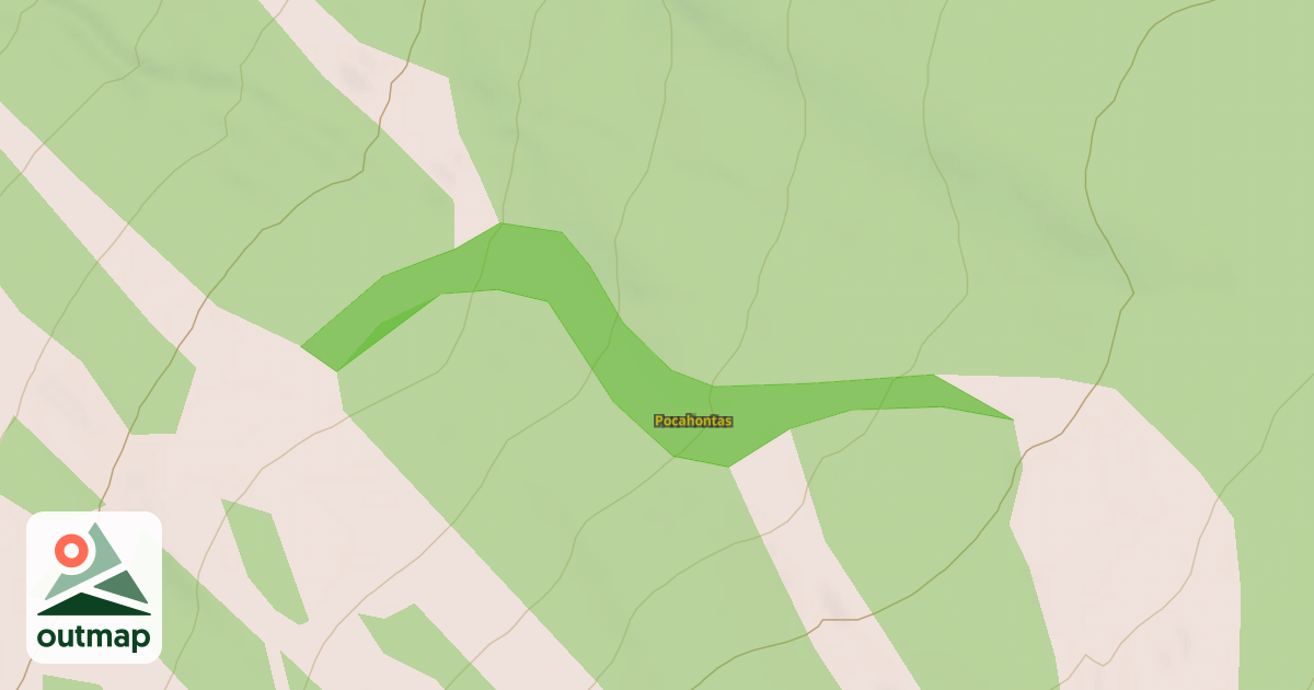 Map of Pocahontas