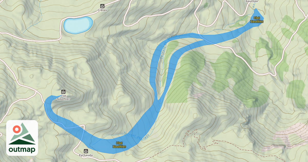 Map of Clot Gauthier