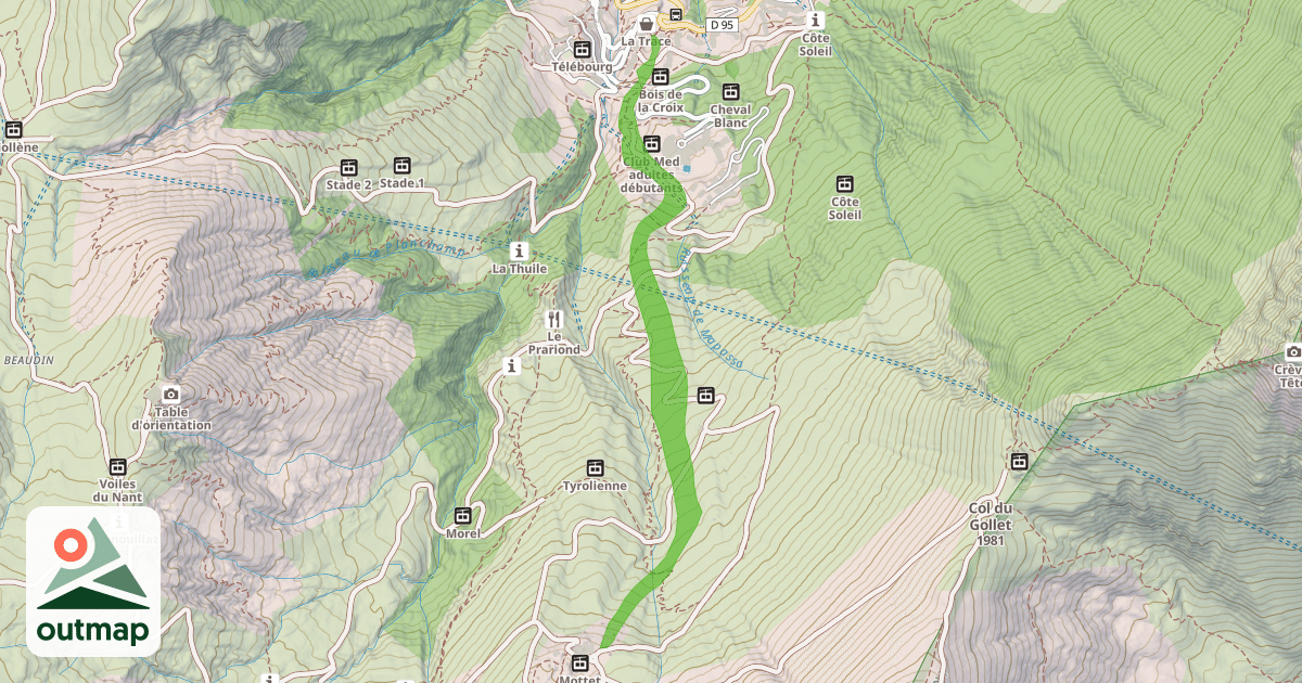 Map of Les Lanches
