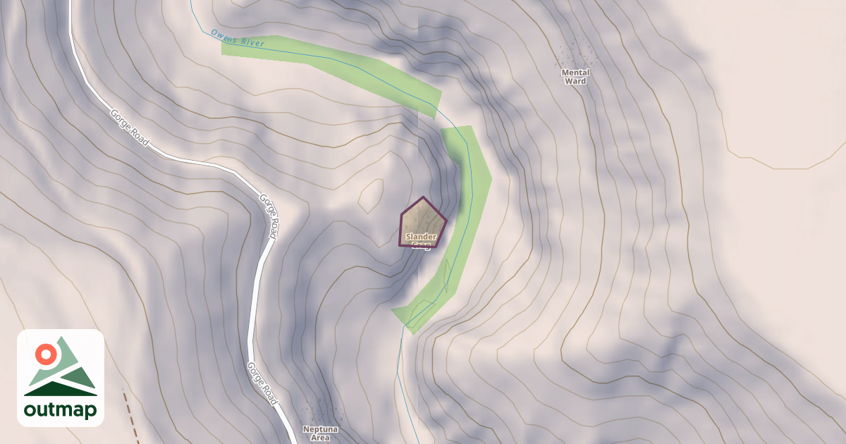 Map of Slander Crag