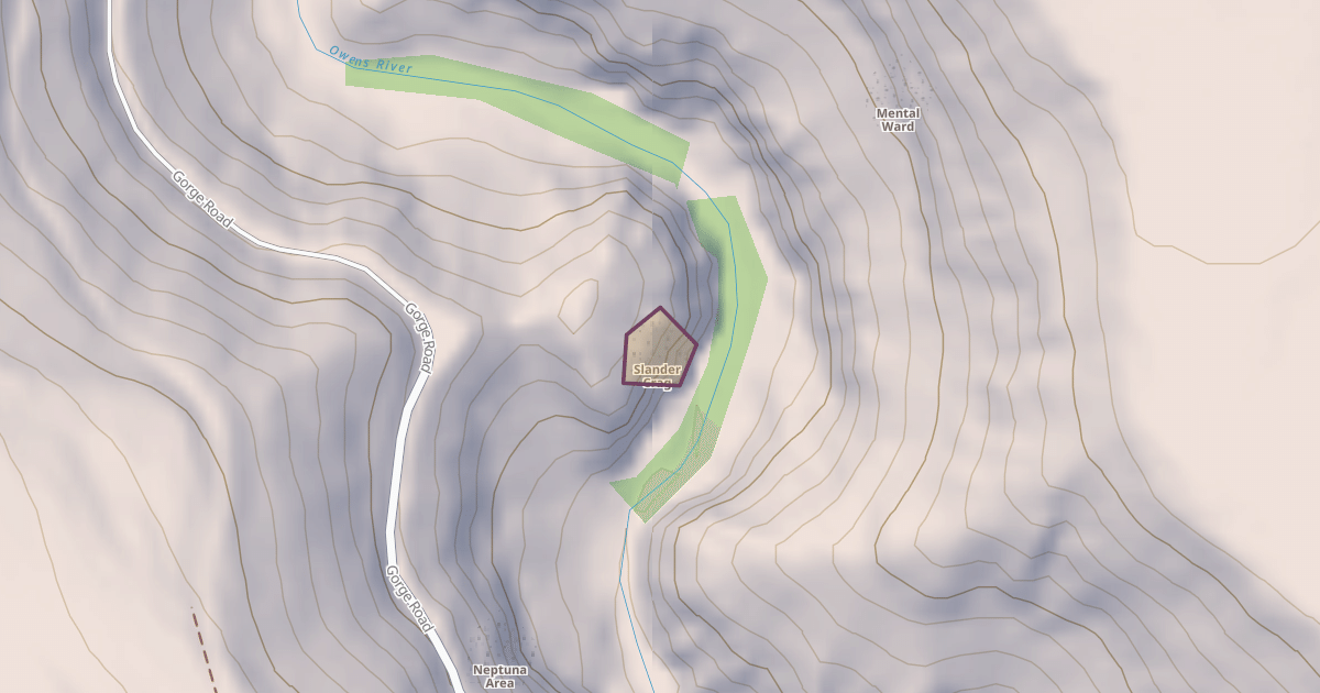Map preview of Slander Crag