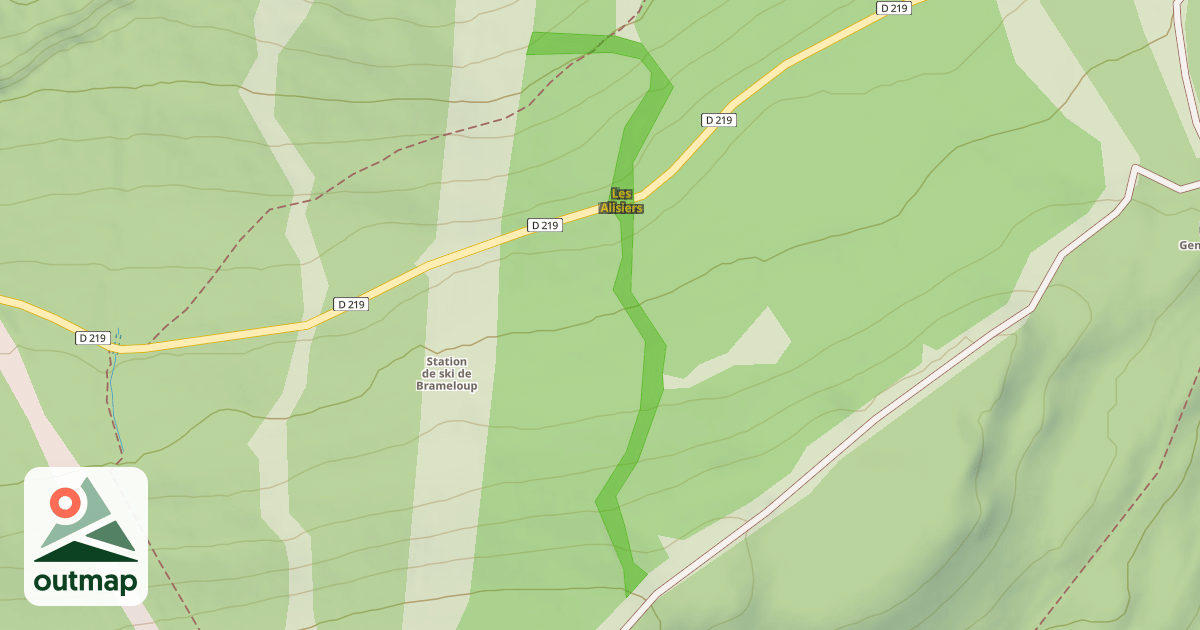 Map of Les Alisiers