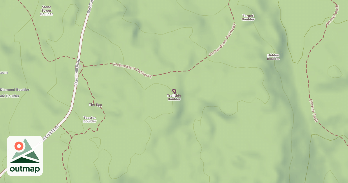 Map of Trailside Boulder