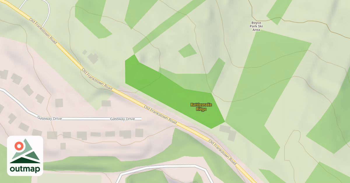 Map of Rattlesnake Ridge