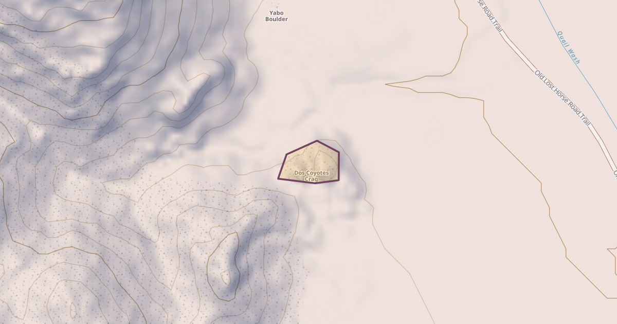 Map preview of Dos Coyotes Crag