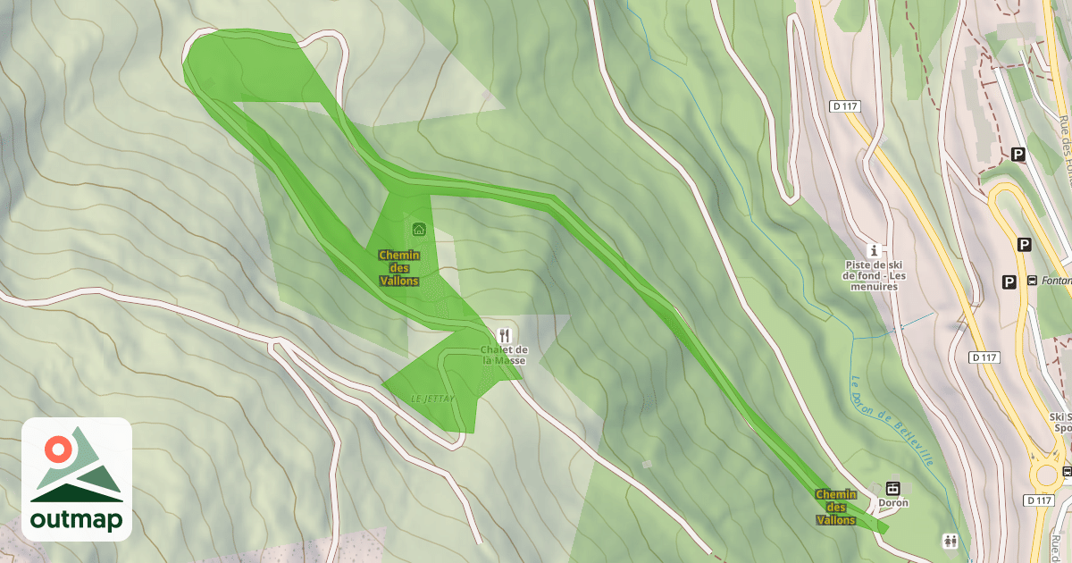Map of Chemin des Vallons