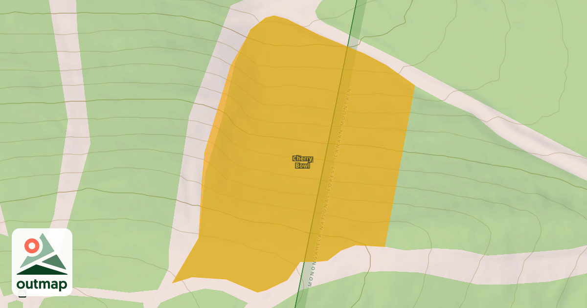 Map of Cherry Bowl