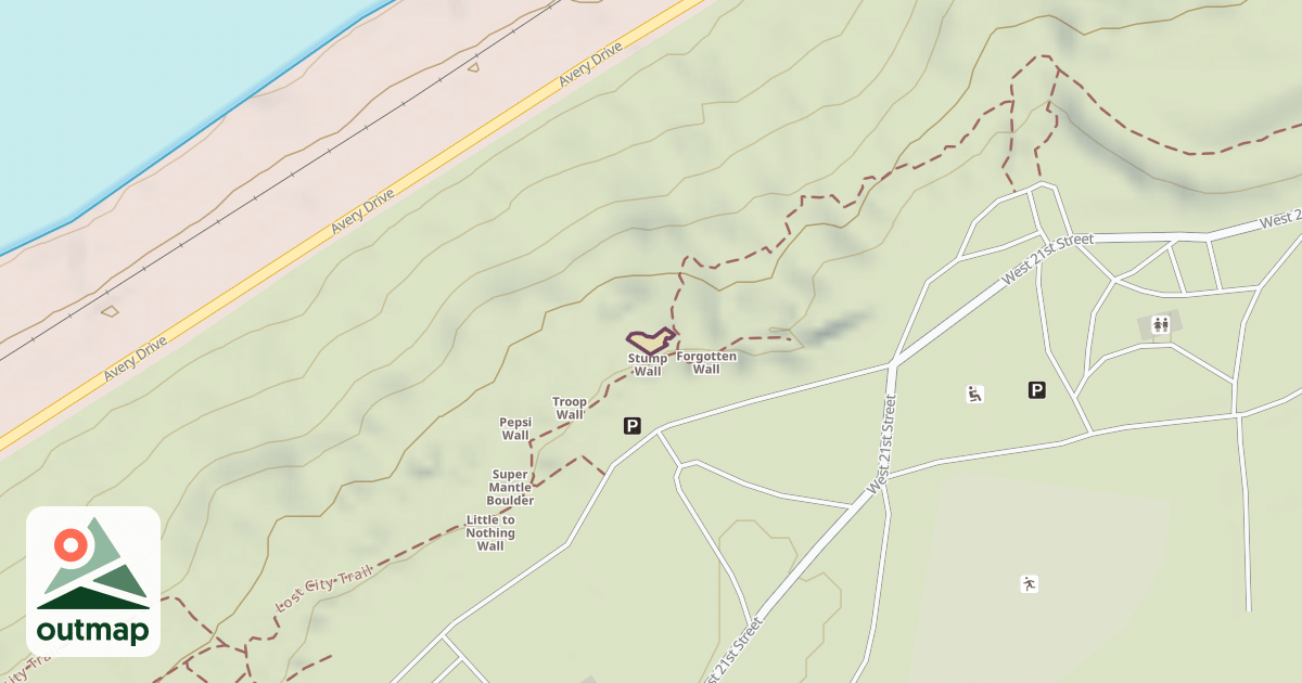 Map of Stump Wall