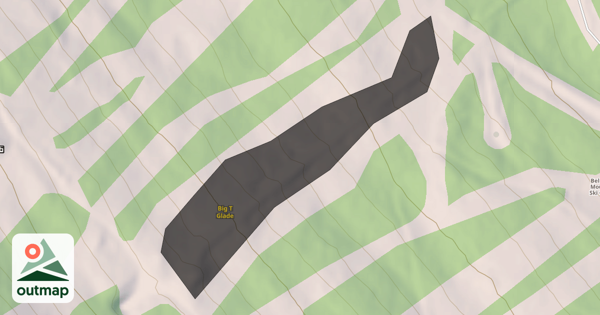 Map of Big T Glade