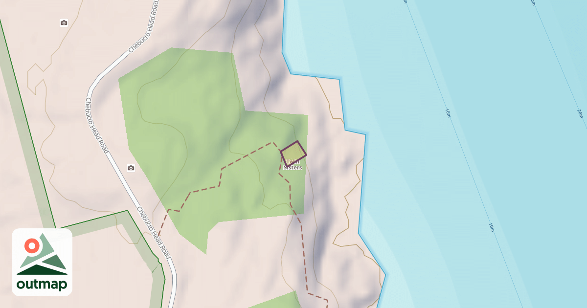Map of Twin Sisters