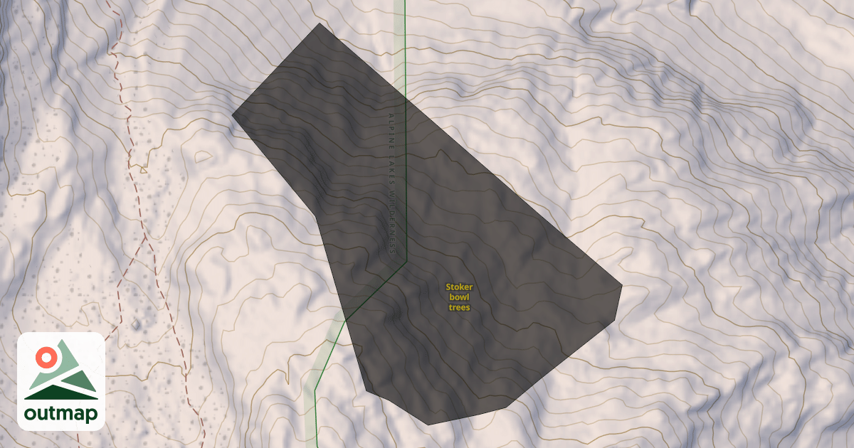 Map of Stoker bowl trees