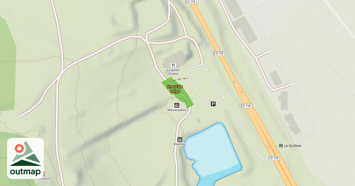 Map of Front de neige