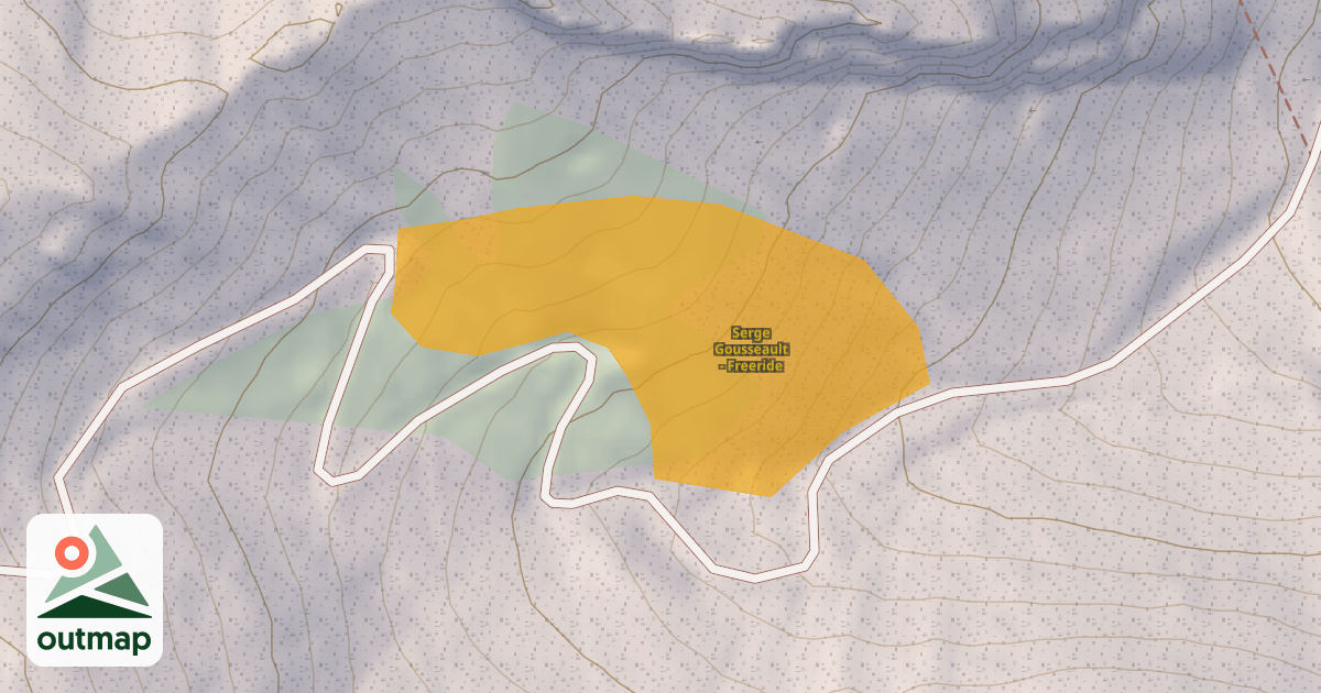 Map of Serge Gousseault - Freeride