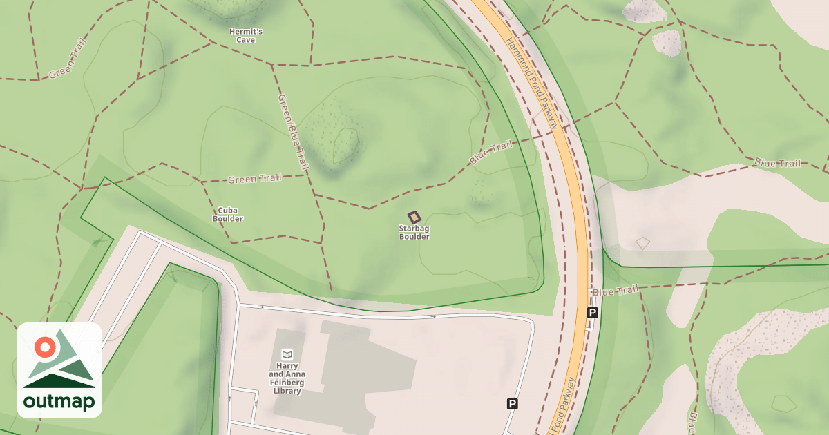 Map of Starbag Boulder