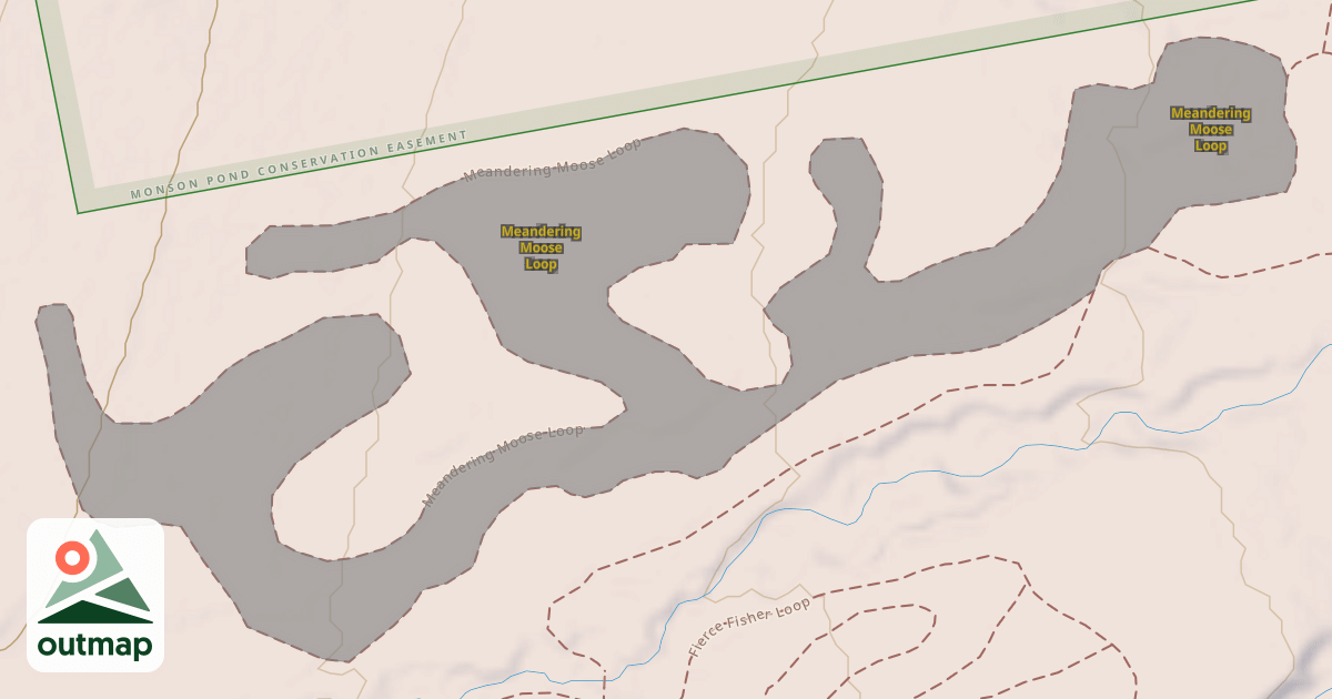 Map of Meandering Moose Loop