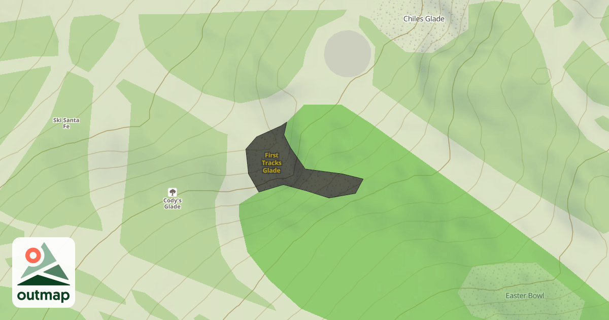 Map of First Tracks Glade