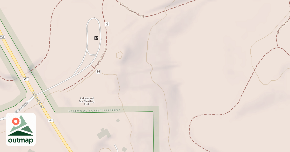 Map of Lakewood Sledding Hill