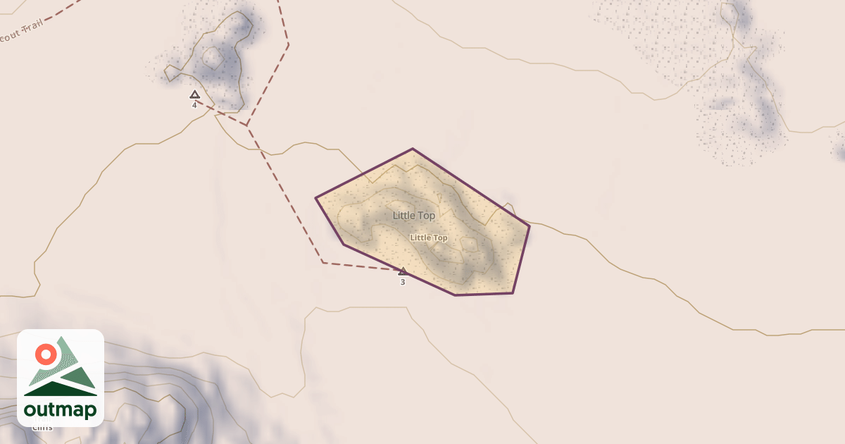 Map of Little Top