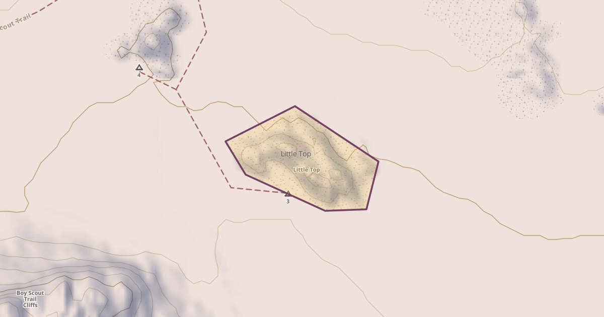 Map preview of Little Top