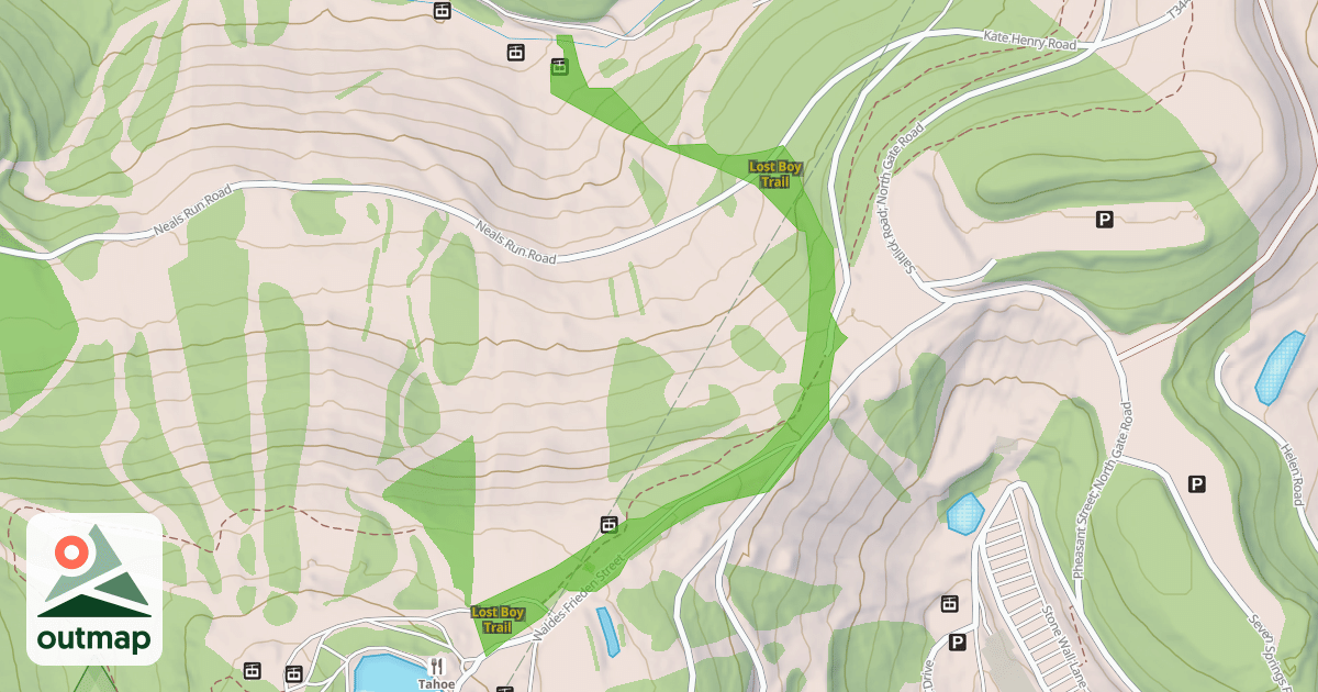 Map of Lost Boy Trail