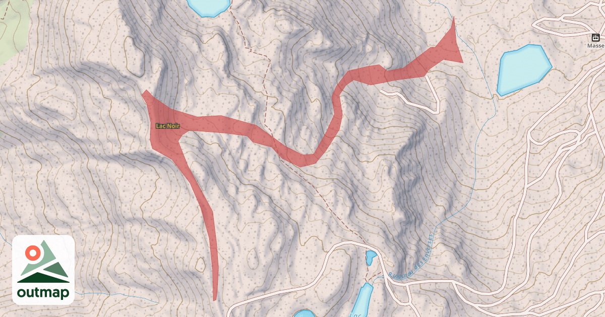 Map of Lac Noir