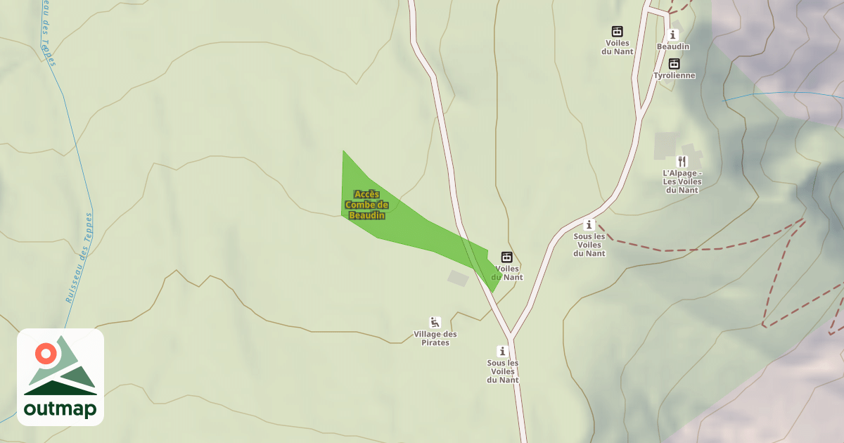 Map of Accès Combe de Beaudin