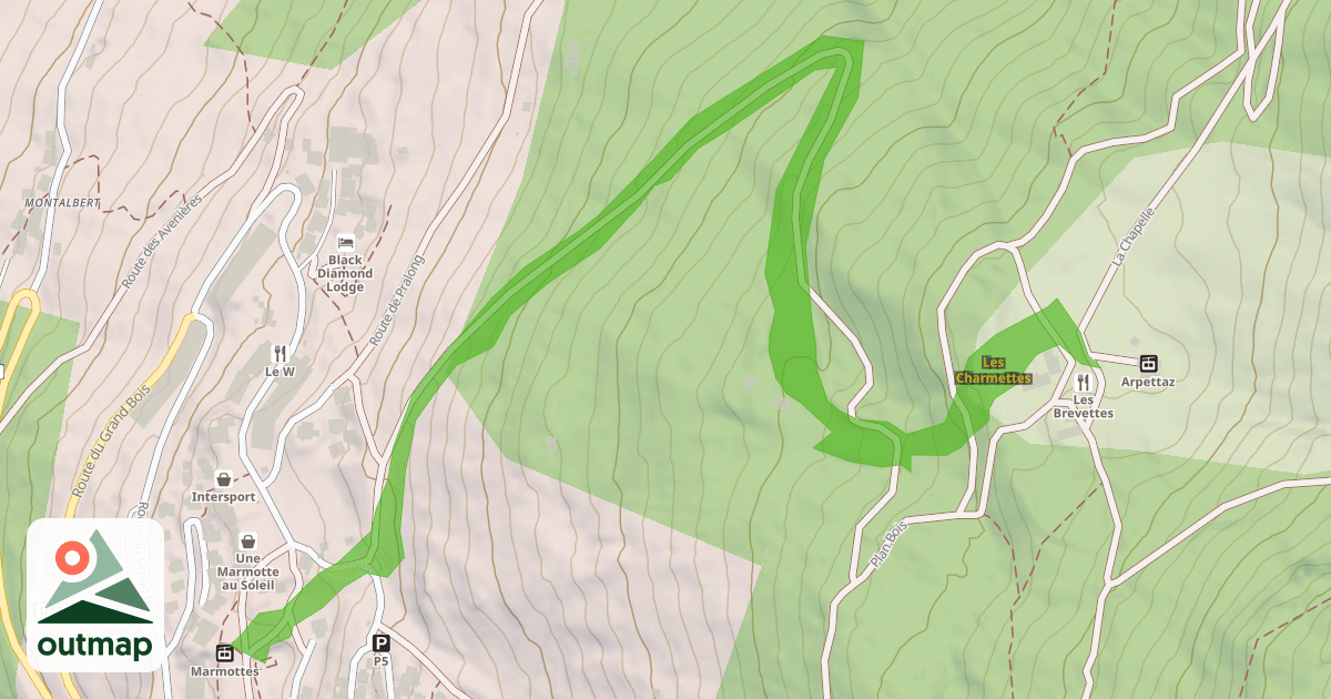 Map of Les Charmettes