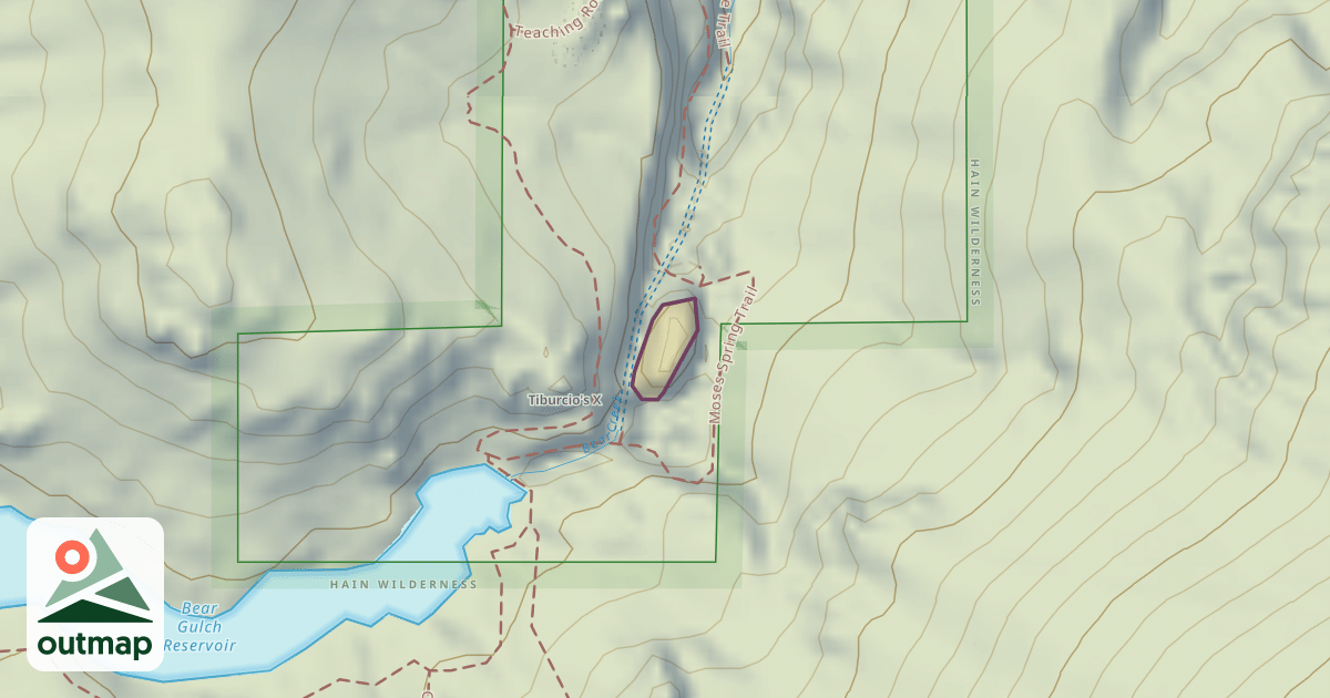 Map of Climbing Crag