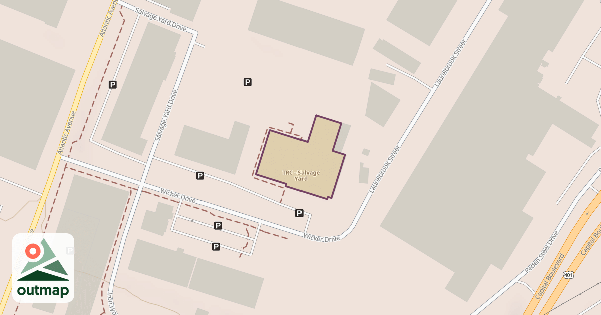 Map of TRC - Salvage Yard