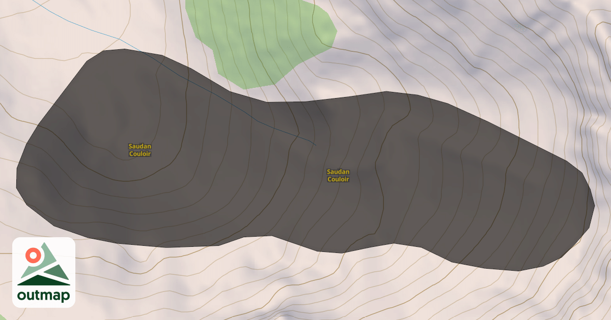 Map of Saudan Couloir