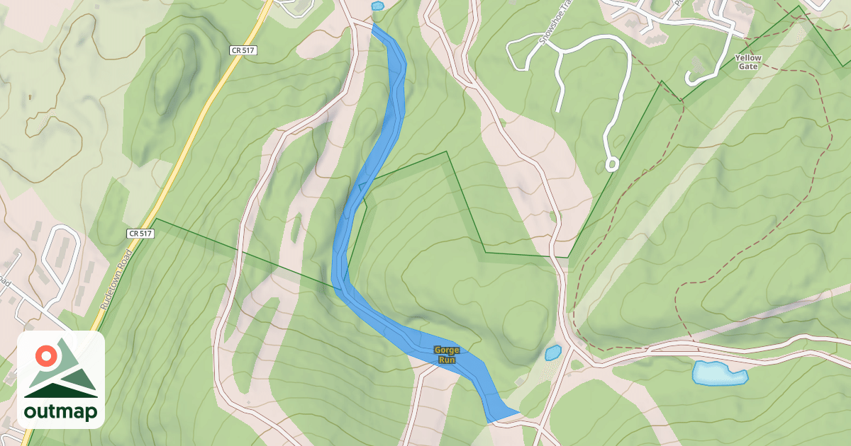 Map of Gorge Run