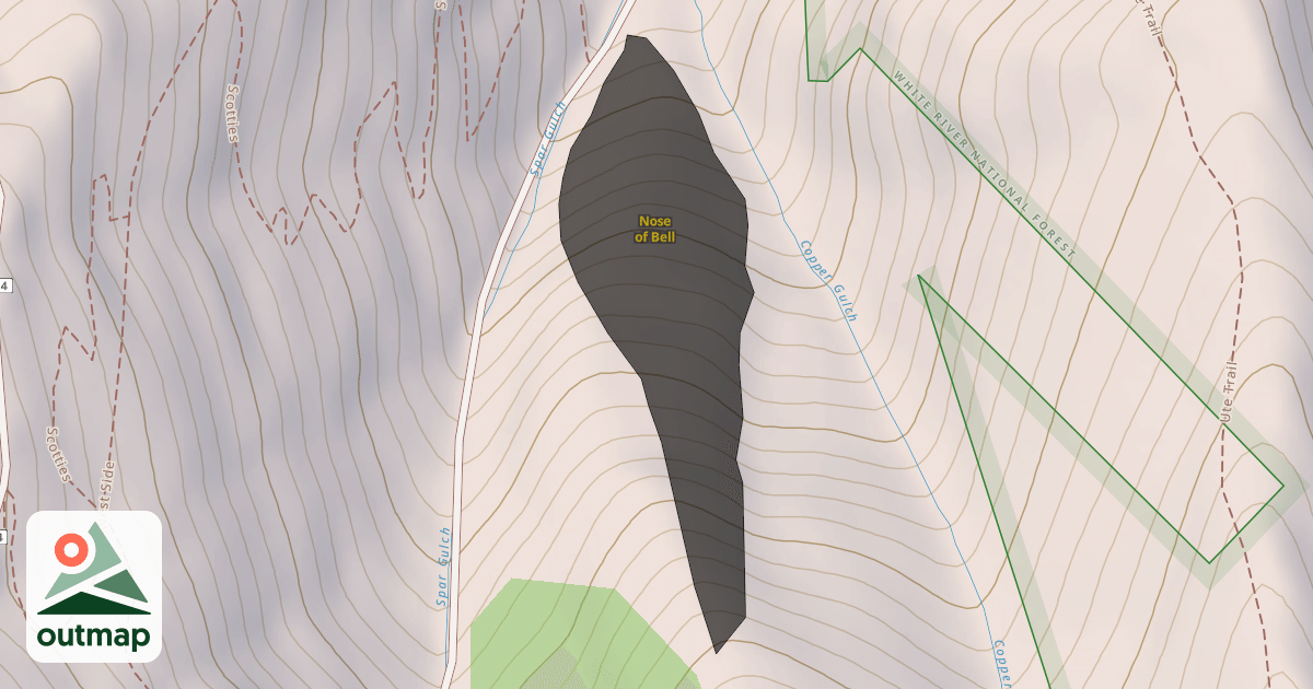 Map of Nose of Bell