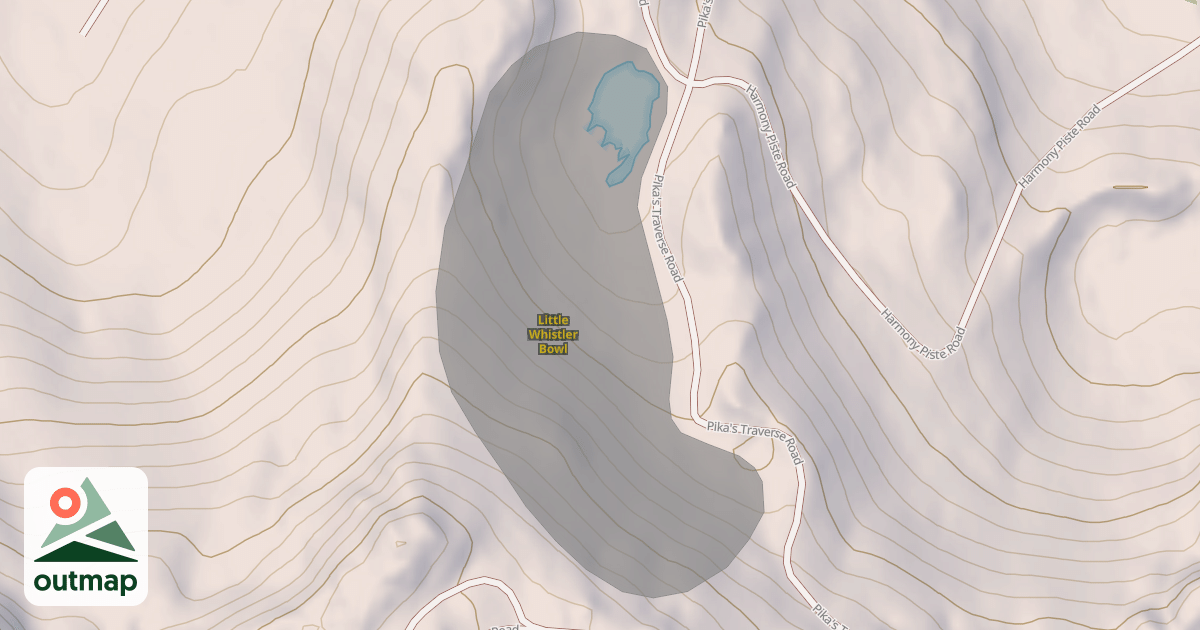 Map of Little Whistler Bowl